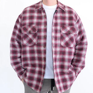 St. Johns Bay Heavy  Weight Red & White Checker Pattern Shacket Jacket